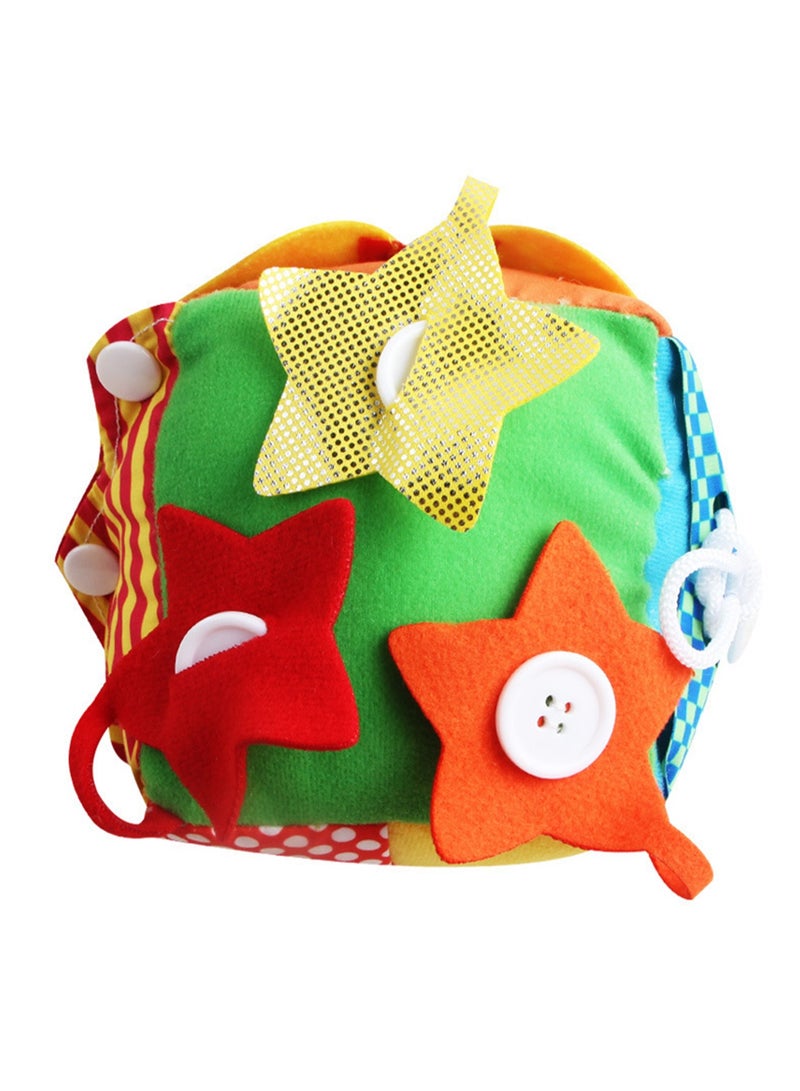 Baby Multifunctional Cloth Building Block Cognitive Toy Cube Ball (Simulate Daily Practice Cube Ball) - Image 5
